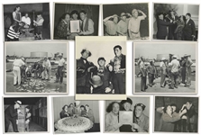 Eighteen 10" x 8" Photos With Shemp, From Various Three Stooges Films & Public Appearances -- 17 Glossy, 1 Matte Finish -- Very Good Condition -- List of Films at NateDSanders.com